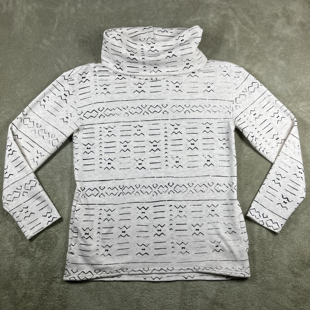 Burton Sweatshirt Womens S Gray Long Sleeve Stretch Pullover Aztec‎ Outdoors